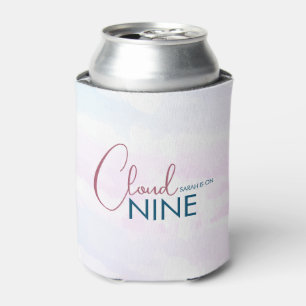 Cloud Nine Bridal Shower Modern Can Cooler
