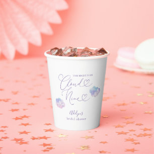 Cloud Nine Bridal Shower Paper Cups