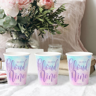 Cloud Nine Girl Baby Shower Paper Cups