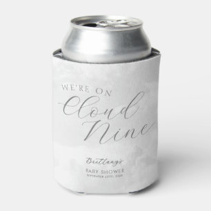 Cloud Nine Grey Gender Neutral Baby Shower Can Cooler