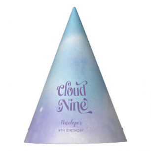 Cloud Nine Purple Birthday Party Hat