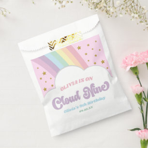 Cloud Nine Rainbow and Stars 9th Birthday Party Favour Bags