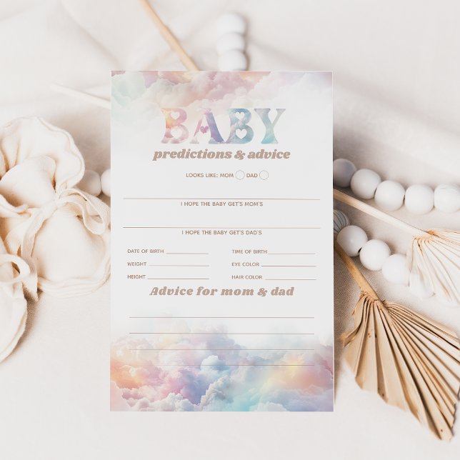 Cloud Nine Rainbow Cloud Baby Shower Game (Creator Uploaded)