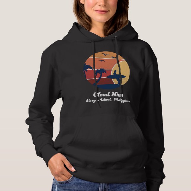 Cloud Nine Siargao Island Philippines Surfing Surf Hoodie (Front)