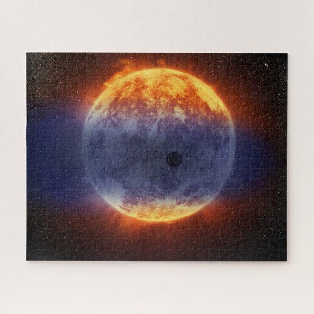 Cloud Of Hydrogen Gas Off Exoplanet Gj 3470b Jigsaw Puzzle (Horizontal)