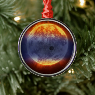 Cloud Of Hydrogen Gas Off Exoplanet Gj 3470b Metal Tree Decoration