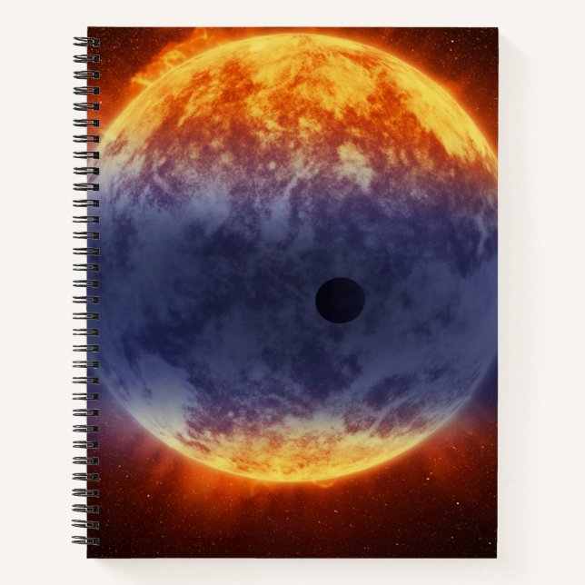 Cloud Of Hydrogen Gas Off Exoplanet Gj 3470b Notebook (Front)