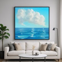 Cloud Over Water - Painterly Style Seascape