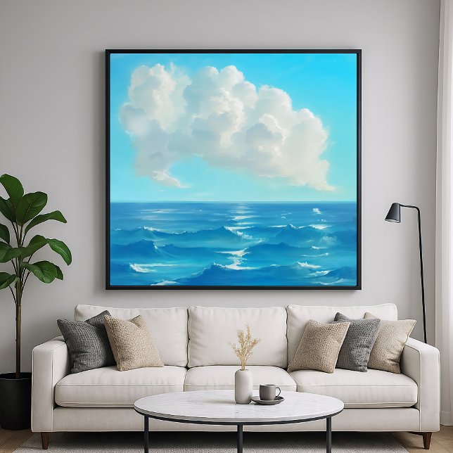 Cloud Over Water - Painterly Style Seascape Poster (Creator Uploaded)