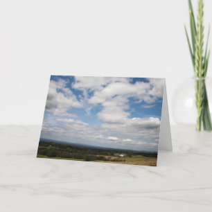 Cloud passing across Cheshire Postcard