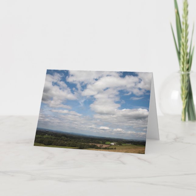 Cloud passing across Cheshire Postcard (Front)
