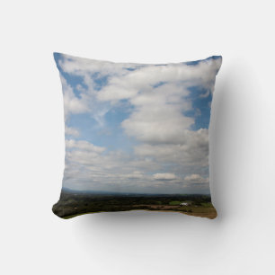 Cloud passing across Cheshire Postcard Cushion