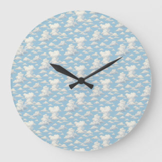 Cloud Pattern Large Clock