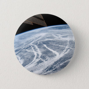 Cloud Patterns South Of The Aleutian Islands. 6 Cm Round Badge