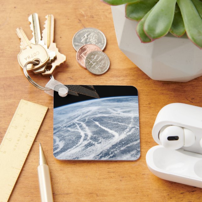 Cloud Patterns South Of The Aleutian Islands. Key Ring (Desk)