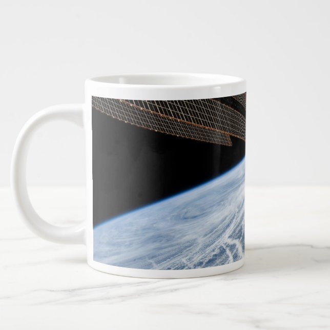Cloud Patterns South Of The Aleutian Islands. Large Coffee Mug (Left)