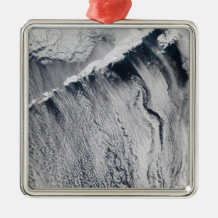 Cloud patterns visible over the Aleutian Island Metal Tree Decoration