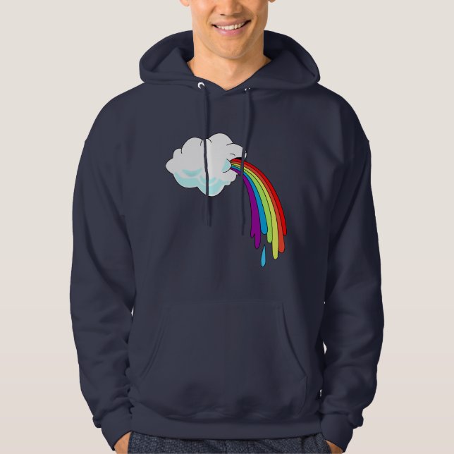 Cloud Puking Rainbow Hoodie (Front)