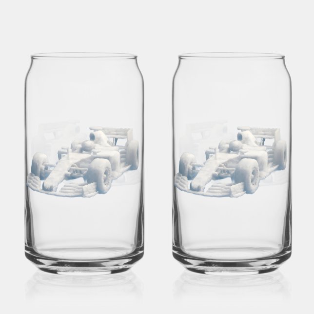 Cloud racer f1  printed glass set (Back)