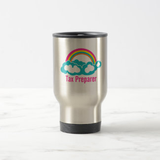 Cloud Rainbow Tax Preparer Travel Mug