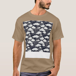 Cloud Seamless Pattern Sky Cloudscape Floating Day T-Shirt