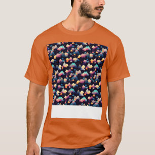 Cloud Seamless Pattern Sky Cloudscape Floating Day T-Shirt