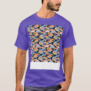 Cloud Seamless Pattern Sky Cloudscape Floating Day T-Shirt