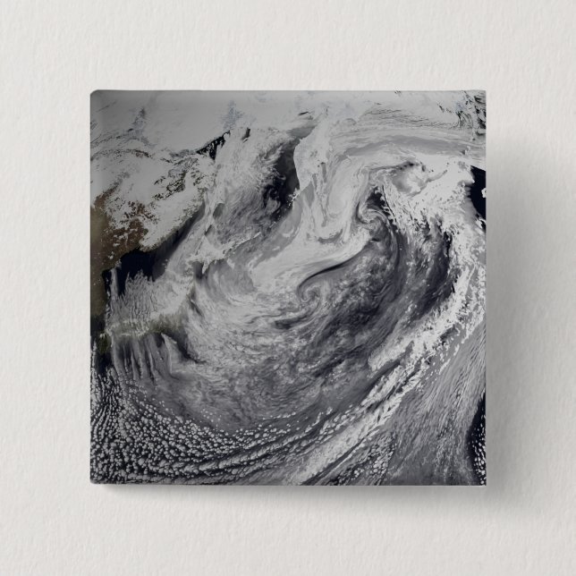 Cloud simulation of a single day 15 cm square badge (Front)