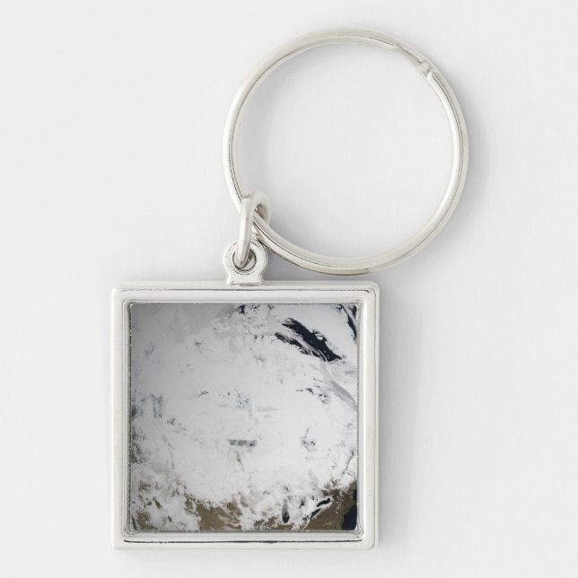 Cloud simulation of a single day 2 key ring (Front)
