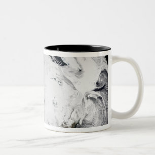 Cloud simulation of a single day 2 Two-Tone coffee mug