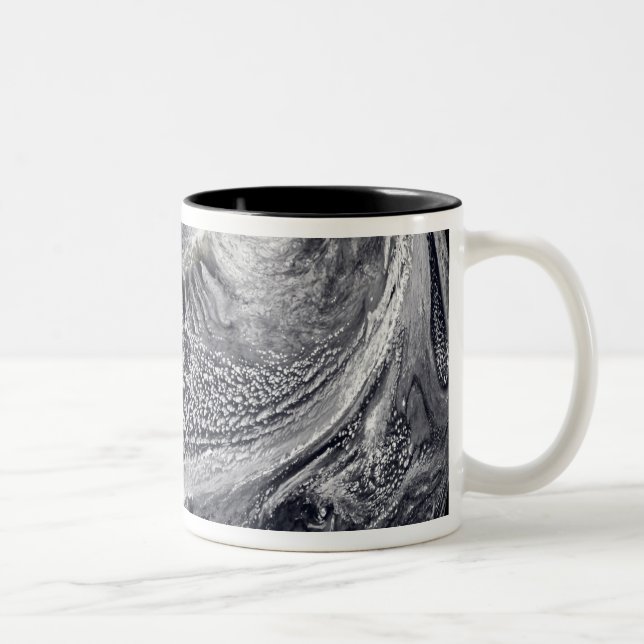 Cloud simulation of a single day 4 Two-Tone coffee mug (Right)