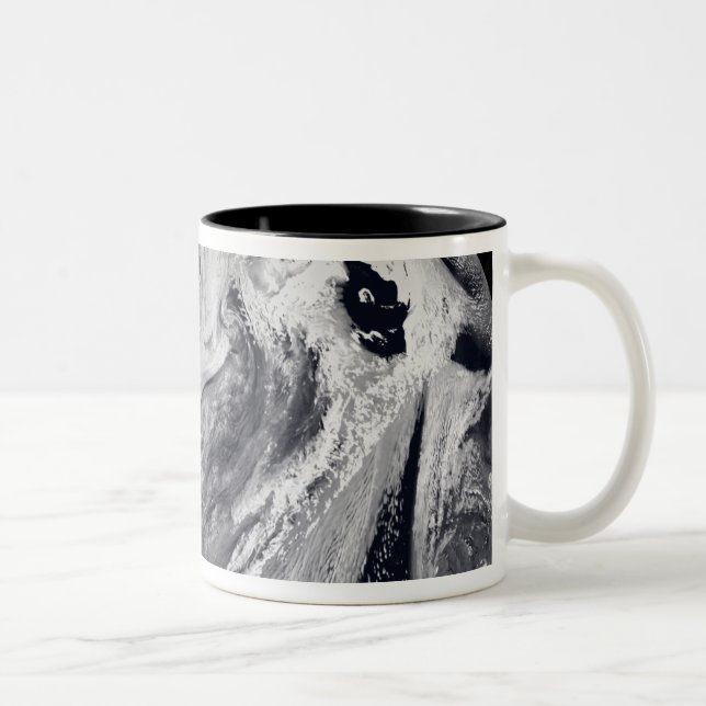 Cloud simulation of a single day Two-Tone coffee mug (Right)