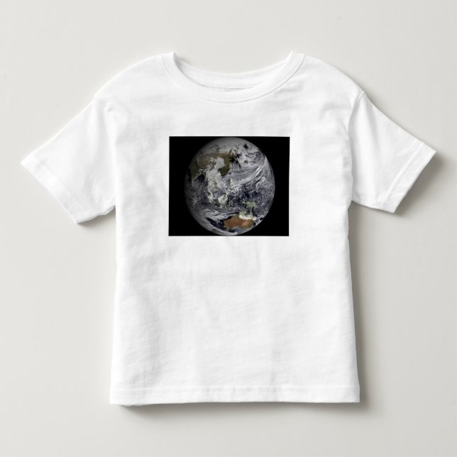Cloud simulation of the full Earth Toddler T-Shirt (Front)