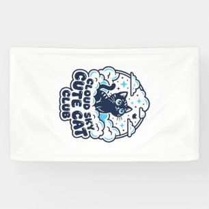 Cloud Sky Cute Cat Pet Lover Shirt Art - Cloud Sky Banner