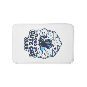 Cloud Sky Cute Cat Pet Lover Shirt Art - Cloud Sky Bath Mat