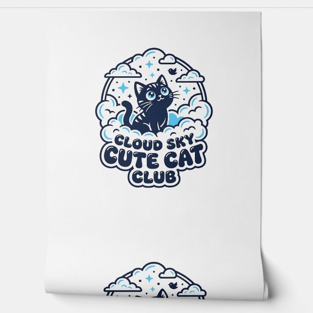Cloud Sky Cute Cat Pet Lover Shirt Art - Cloud Sky Wallpaper (Unrolling)