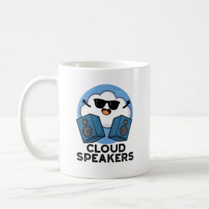 Cloud Speakers Funny Weather Pun  Coffee Mug