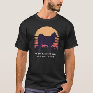 Cloud Spitz German Spitz Retro  22 T-Shirt