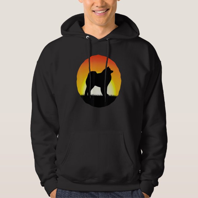 Cloud Spitz German Spitz Retro 27 Hoodie (Front)
