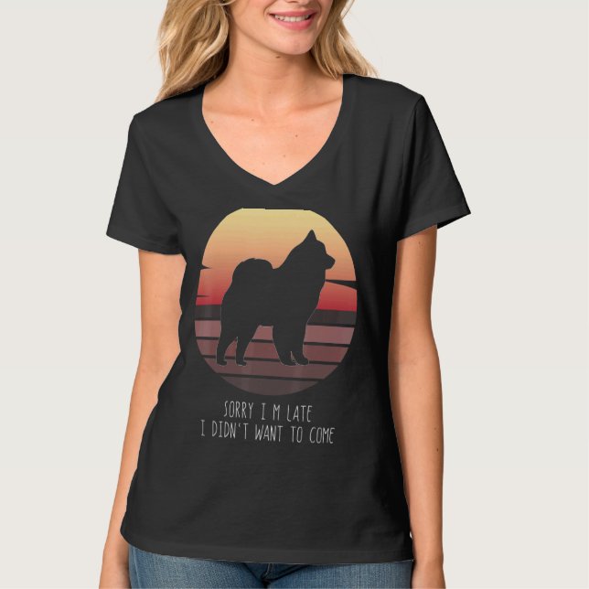 Cloud Spitz German Spitz Retro T-Shirt (Front)