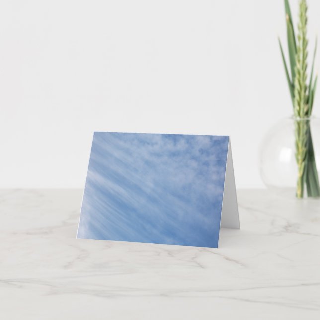 Cloud Streaks Photo Blank Cards (Front)