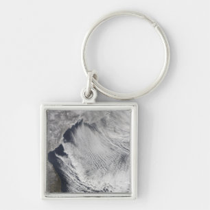 Cloud streets forming over the Sea of Japan Key Ring