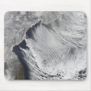 Cloud streets forming over the Sea of Japan Mouse Mat