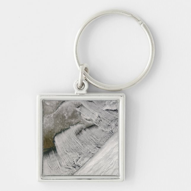 Cloud streets off New England and the Maritimes Key Ring (Front)