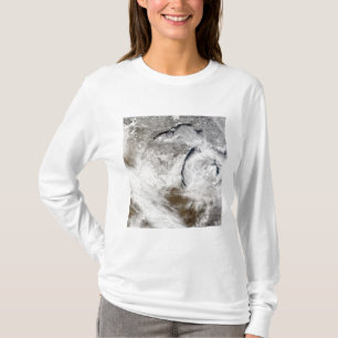 Cloud streets over Lake Superior and Lake Michi T-Shirt