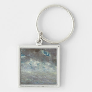 Cloud Study, 1821 (oil on paper on board) Key Ring