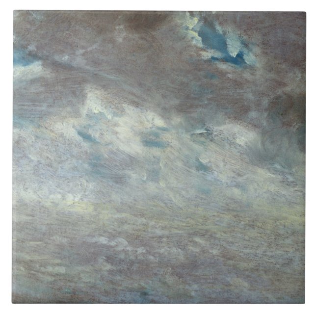 Cloud Study, 1821 (oil on paper on board) Tile (Front)