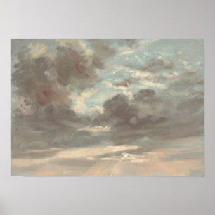 Cloud Study: Stormy Sunset – Constable Poster