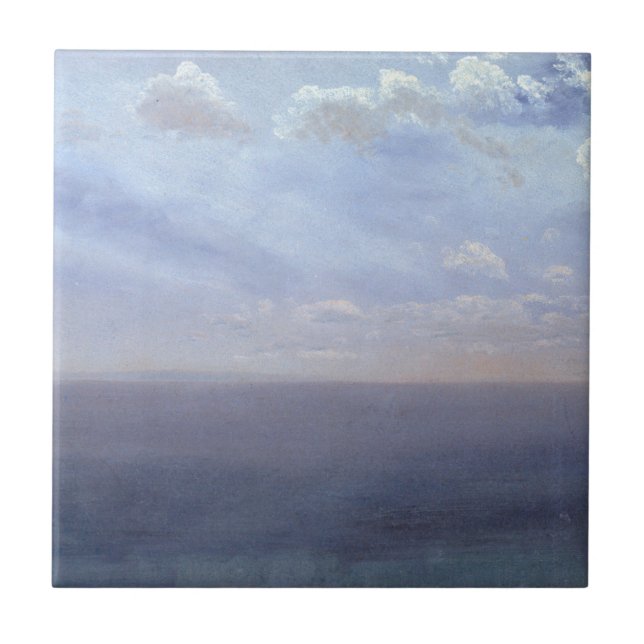 Cloud Study with Sea and Sky – Albert Bierstadt Tile (Front)