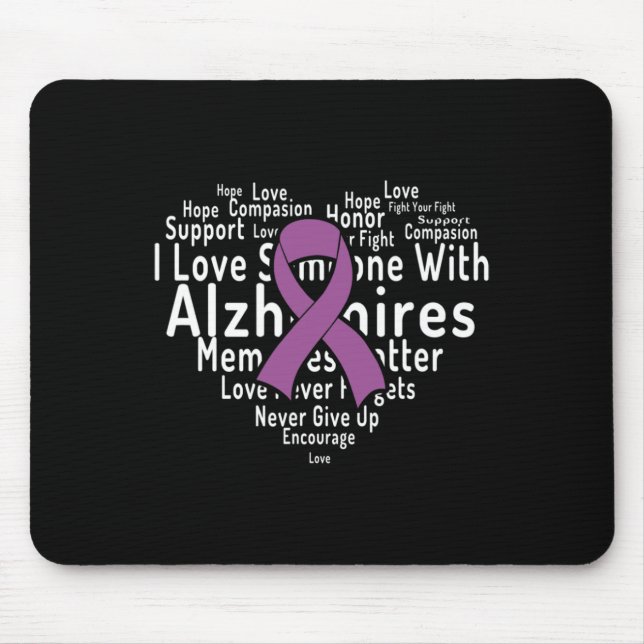 Cloud Support Alzheimerheimer Heimers Awareness  Mouse Mat (Front)